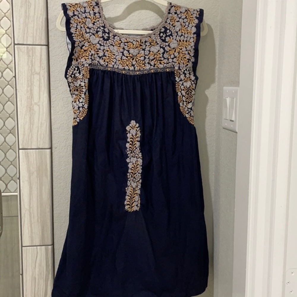 Mi Golondrina Flores Short Dress